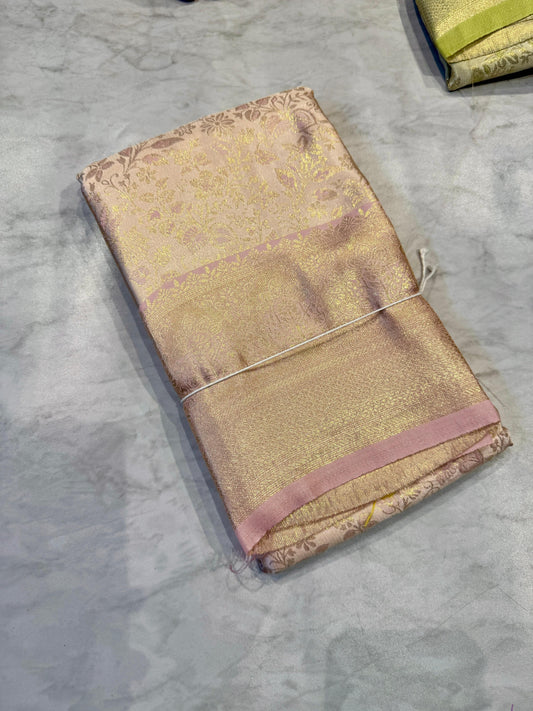 Pastel Pattu Saree