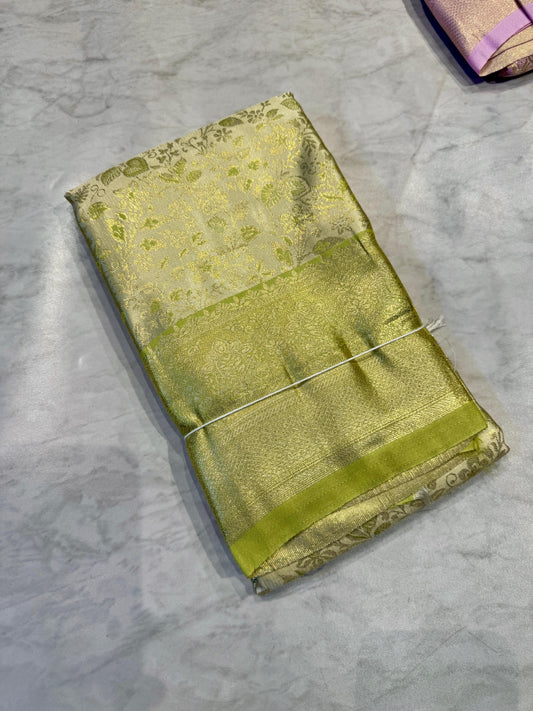 Pastel Pattu Saree