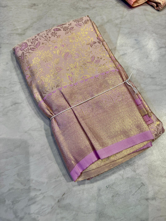Pastel Pattu Saree