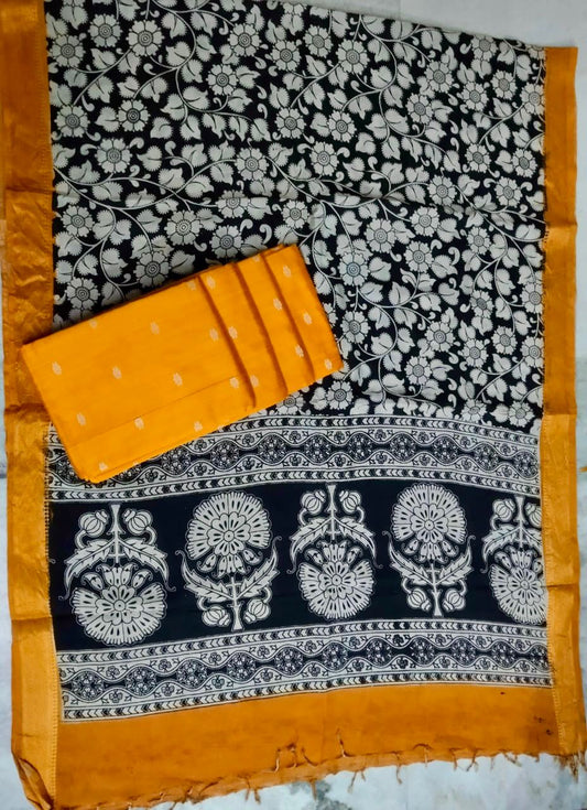 Pen Kalamkari Dress Material