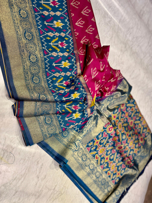 Pochampally Ikkath Soft Silk Saree