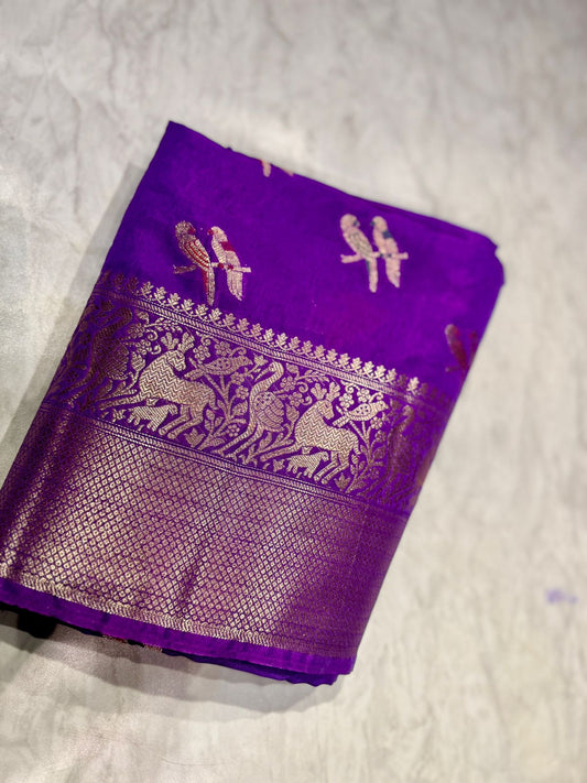 Raw Mango Silk Saree