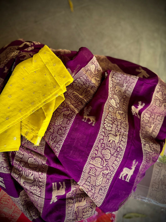 Raw Mango Silk Saree