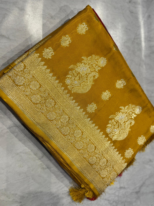 Raw Mango Silk Saree