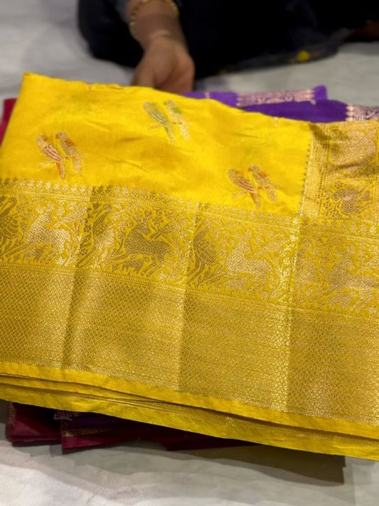 Raw Mango Silk Saree