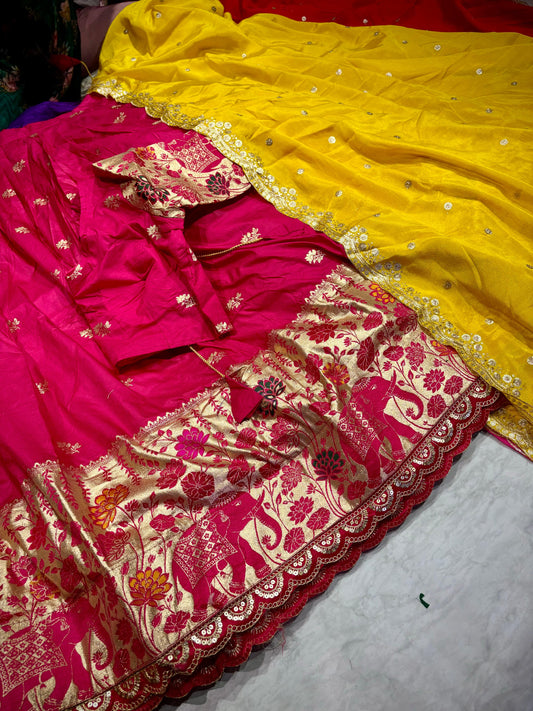 Ready To Wear Banarasi Pattu Lehenga