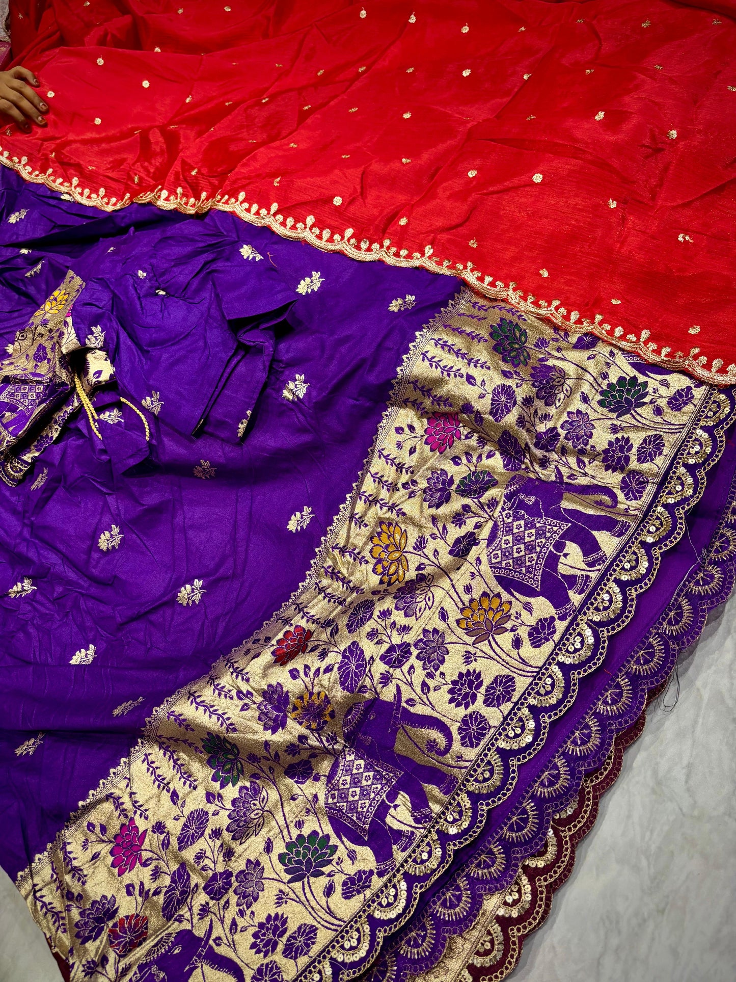 Ready To Wear Banarasi Pattu Lehenga