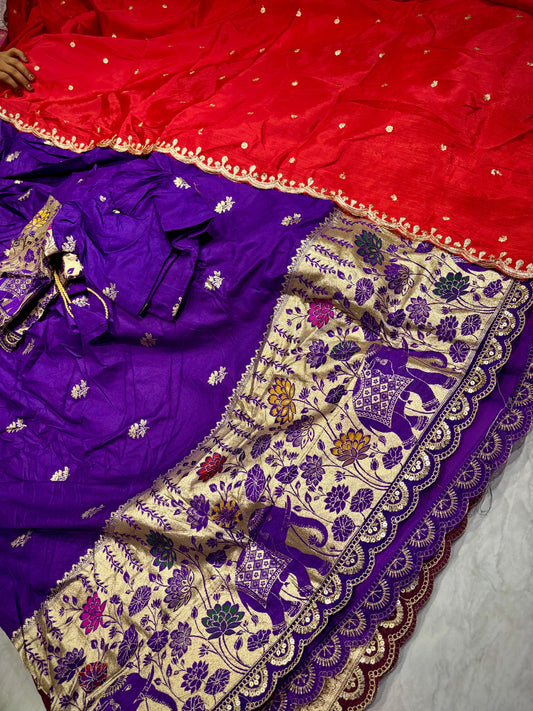 Ready To Wear Banarasi Pattu Lehenga
