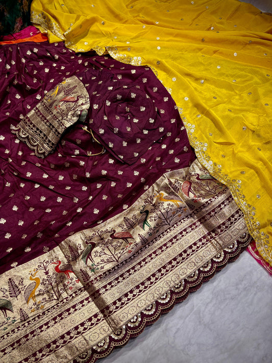 Ready To Wear Banarasi Pattu Lehenga