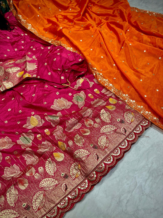 Ready To Wear Banarasi Pattu Lehenga