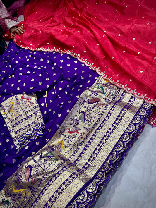 Ready To Wear Banarasi Pattu Lehenga