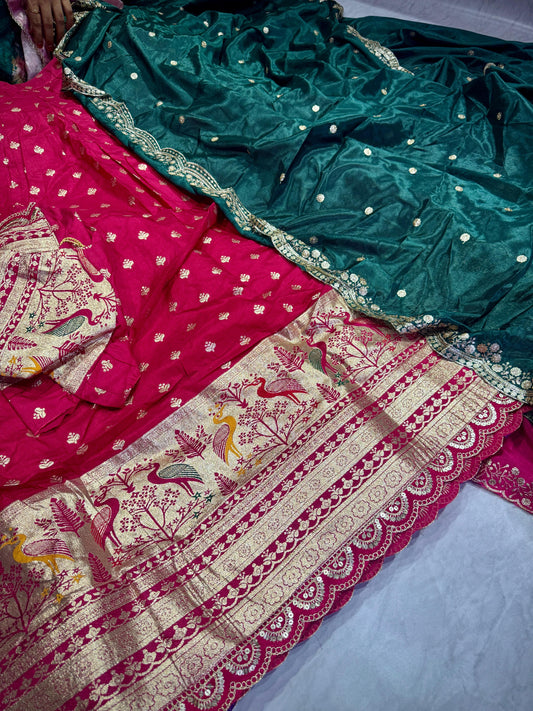 Ready To Wear Banarasi Pattu Lehenga