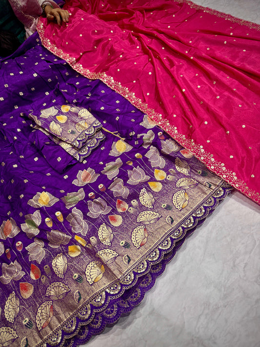 Ready To Wear Banarasi Pattu Lehenga