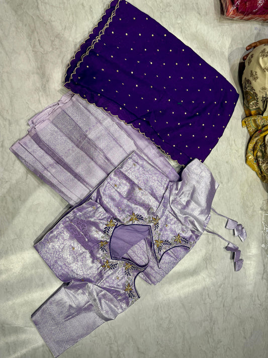 Ready To Wear Kanchipuram Langa Voni Set