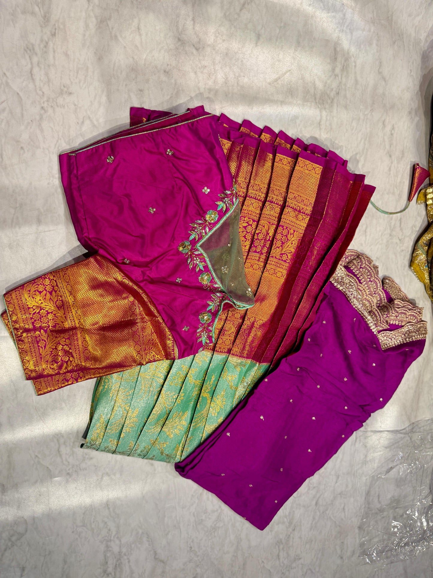 Ready To Wear Kanchipuram Langa Voni Set