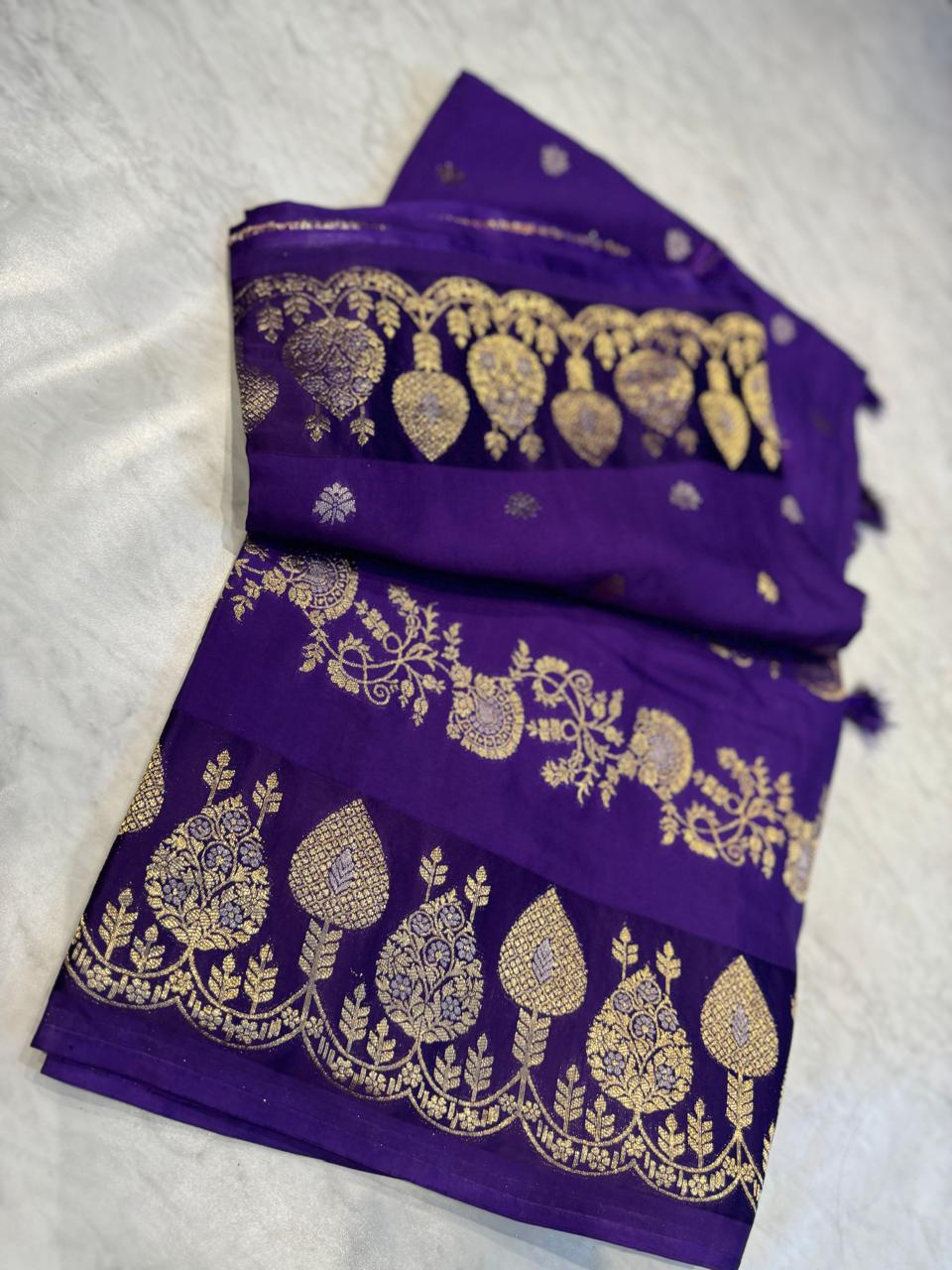 Satin Mashru Silk Saree