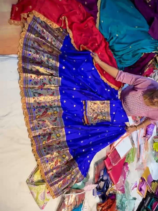 Semi Stitched Kanchi Pattu Lehenga