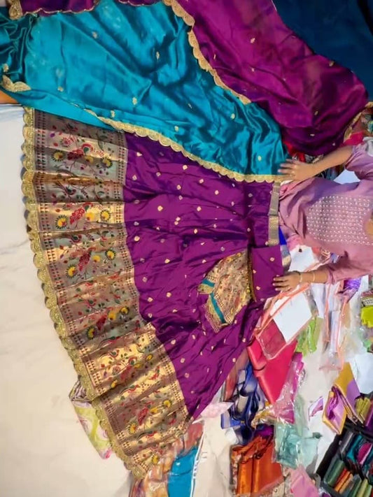 Semi Stitched Kanchi Pattu Lehenga