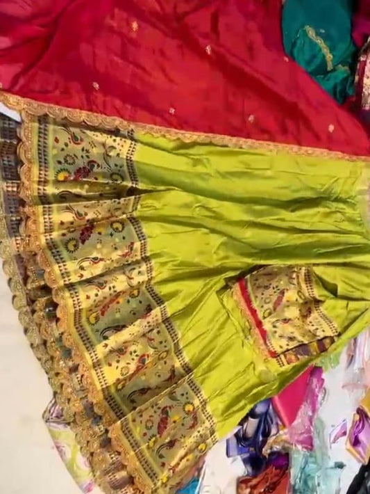 Semi Stitched Kanchi Pattu Lehenga