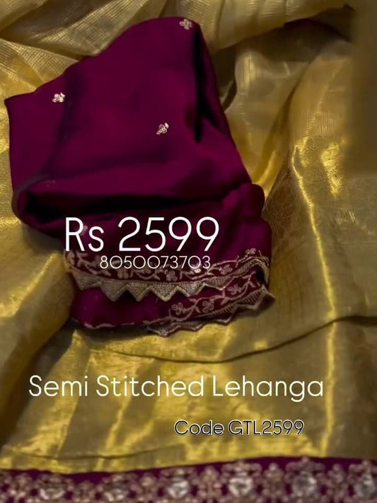 Semi Stitched Lehenga