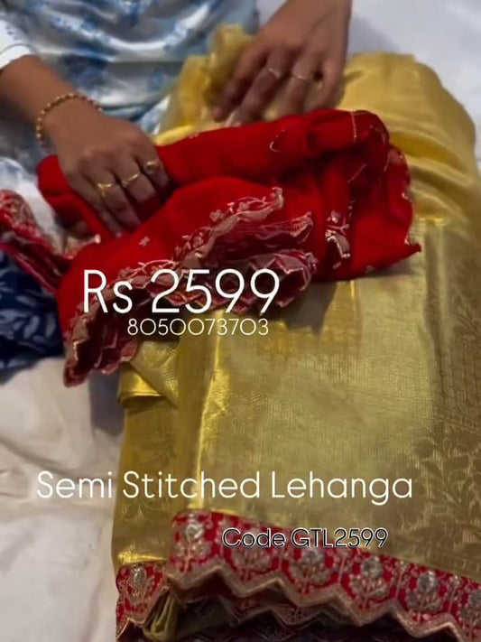 Semi Stitched Lehenga