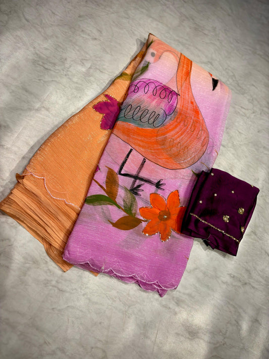 Shimmer Crush Saree