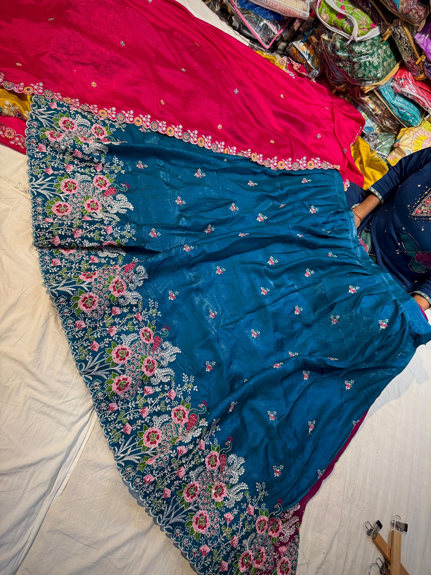 Space Silk Semi Stiched Lehenga