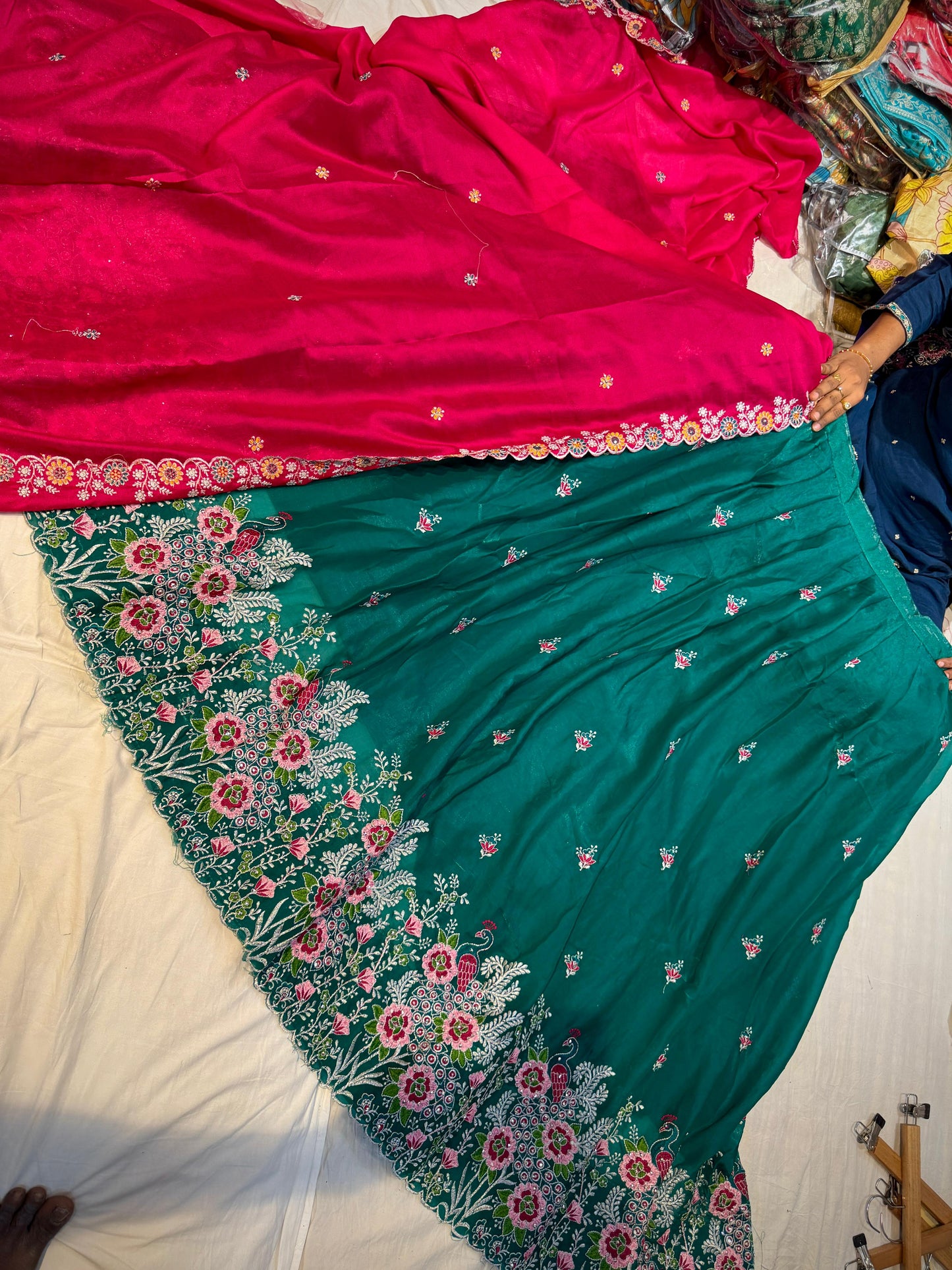 Space Silk Semi Stiched Lehenga