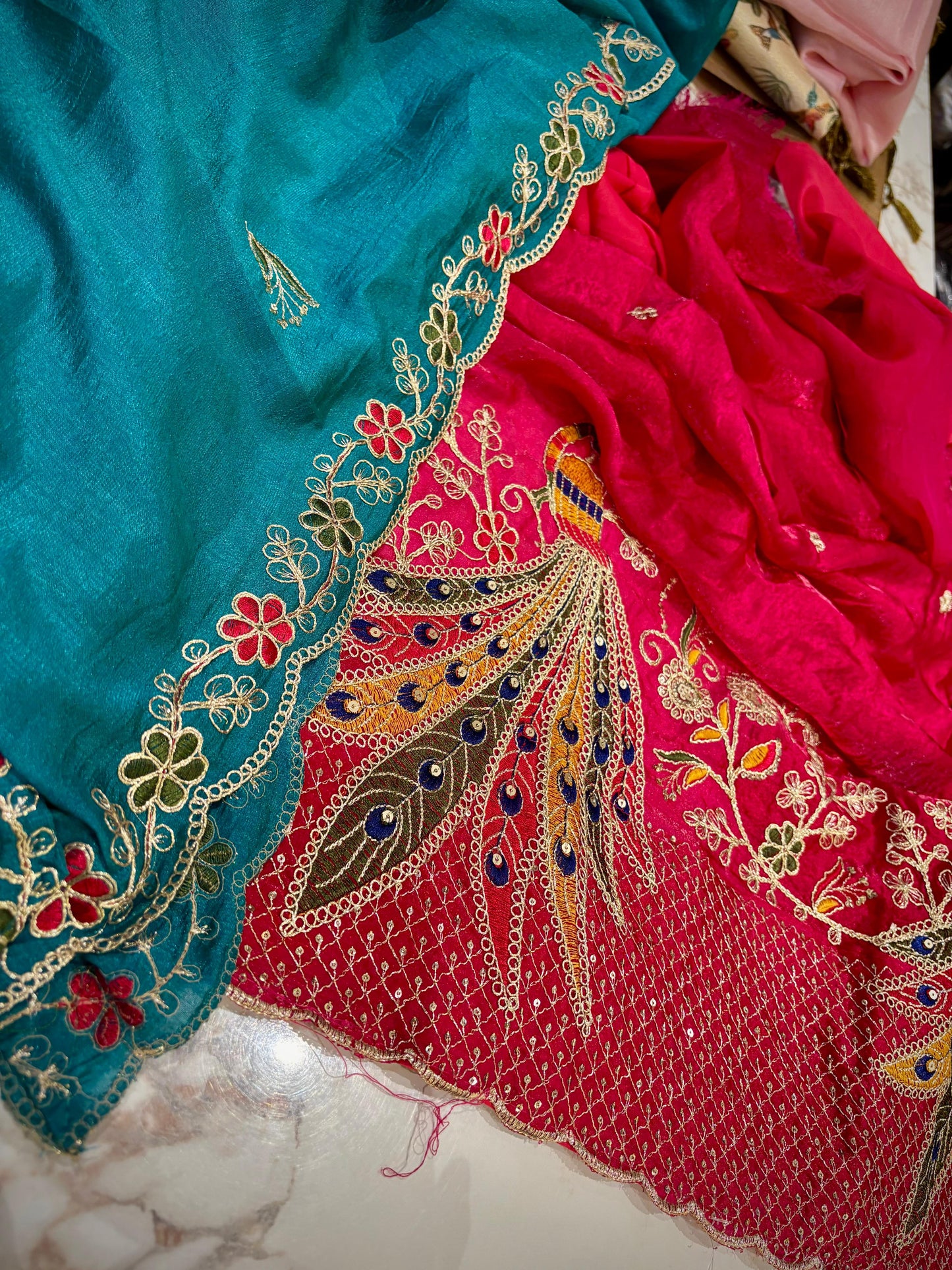 Space Silk Semi Stiched Lehenga