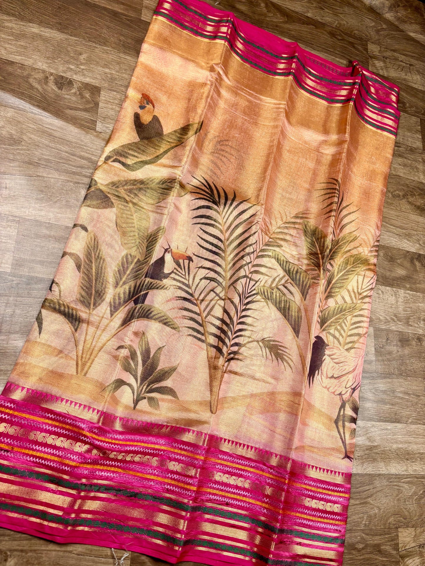 Tissue Dupion Pattu Saree