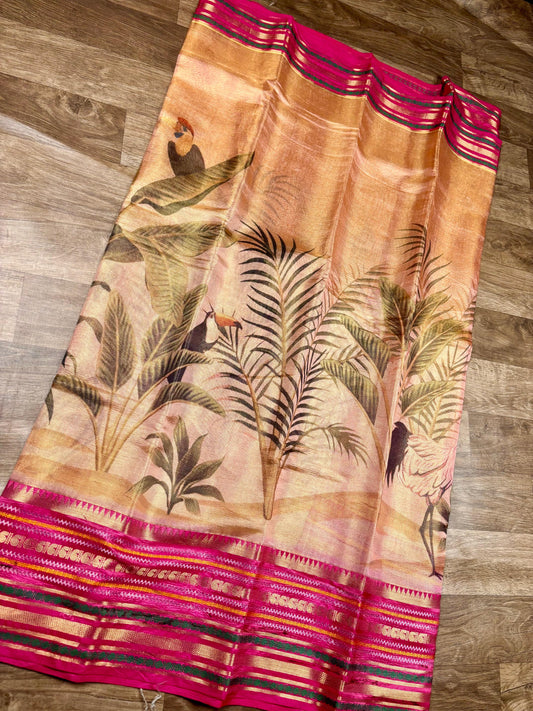 Tissue Dupion Pattu Saree