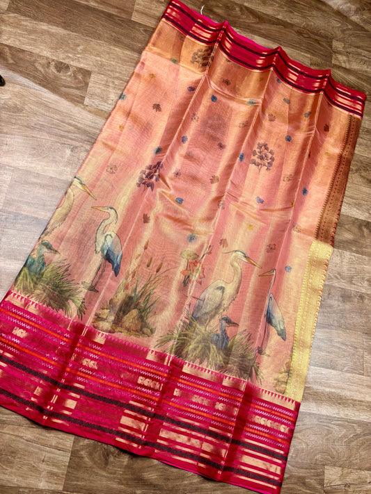 Tissue Dupion Pattu Saree