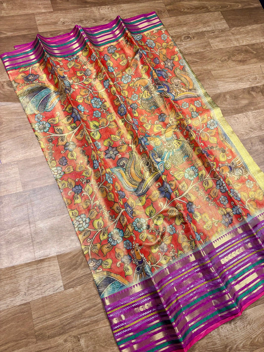 Tissue Dupion Pattu Saree