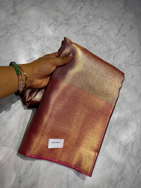 Tissue Kanchi Gold Pattu Saree
