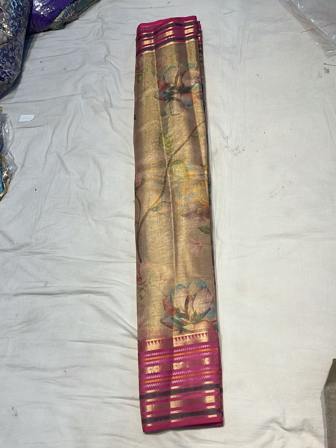 Tissue Tussar Dupion Silk Saree