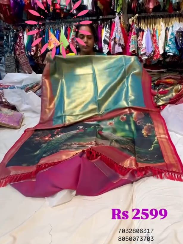 Tissue Kanchi Pattu Sarees
Saree
Budget Saree
Nice Saree
Gift for Mother Present for Mother
Gift for mom Present for Mom
Gift for Gf  Present for Gf