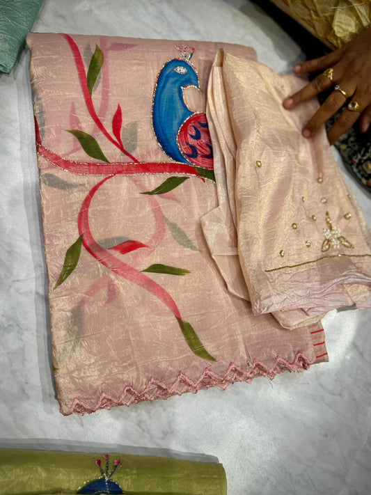Tissue Crush Saree