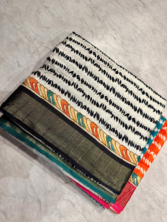 Tussar Crush Saree