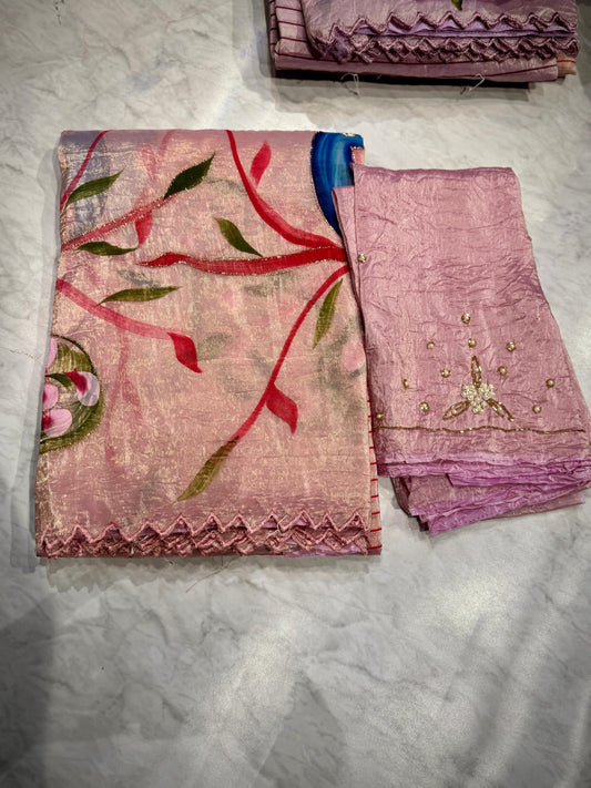 Tissue Crush Saree