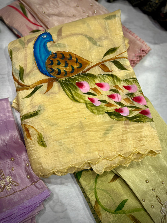 Tissue Crush Saree