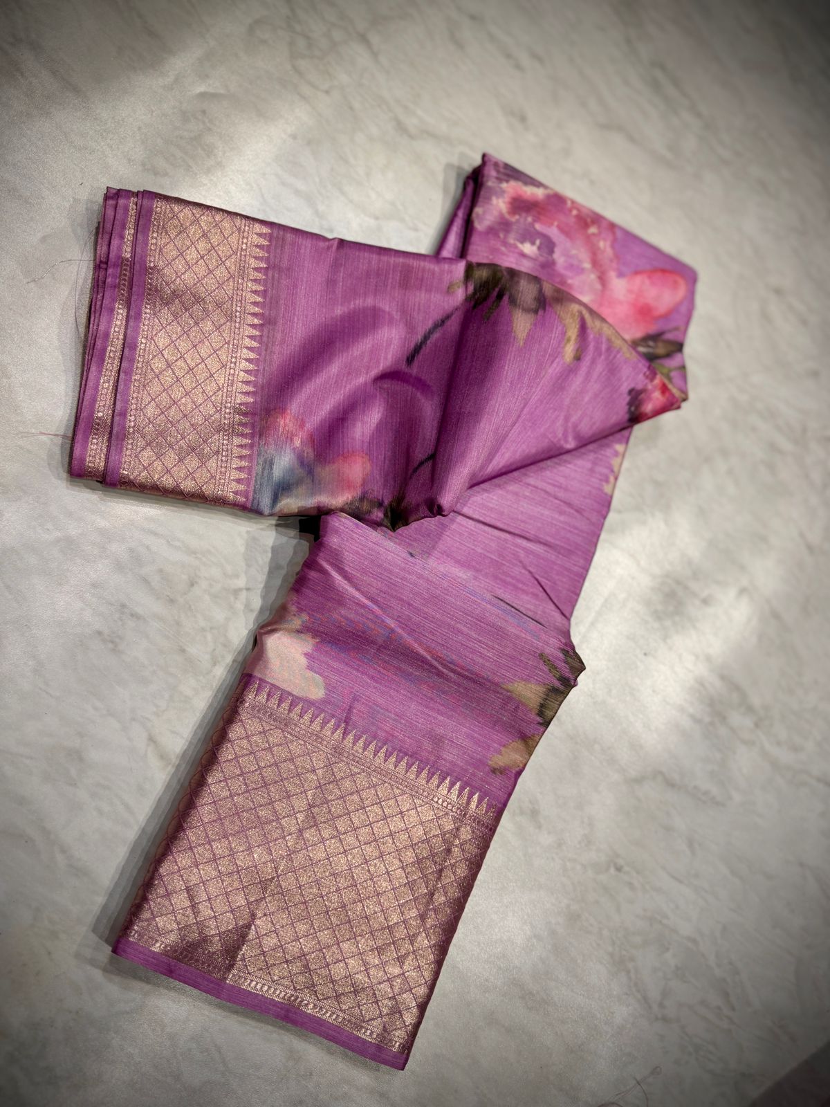 Tussar Dupion Silk Saree