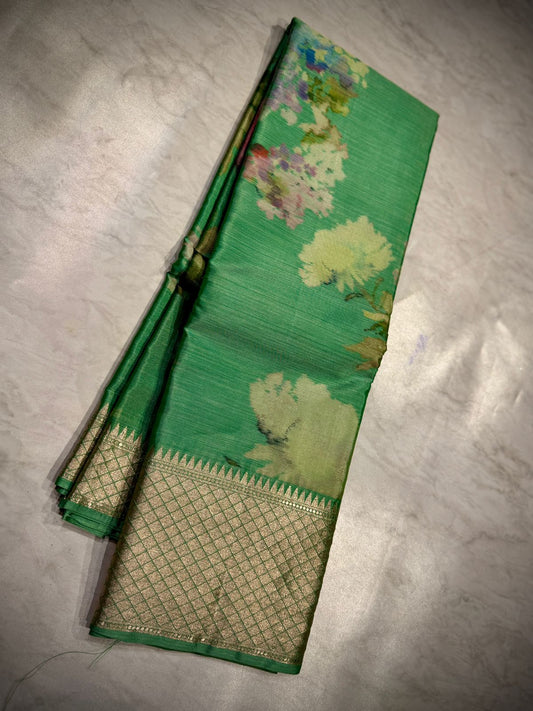 Tussar Dupion Silk Saree