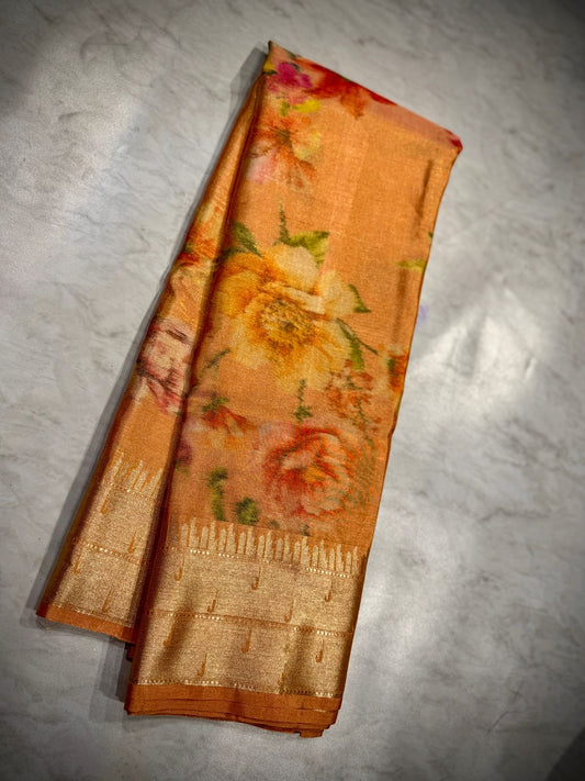 Tussar Dupion Silk Saree