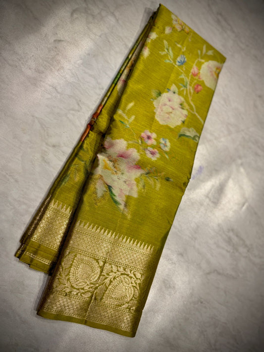 Tussar Dupion Silk Saree