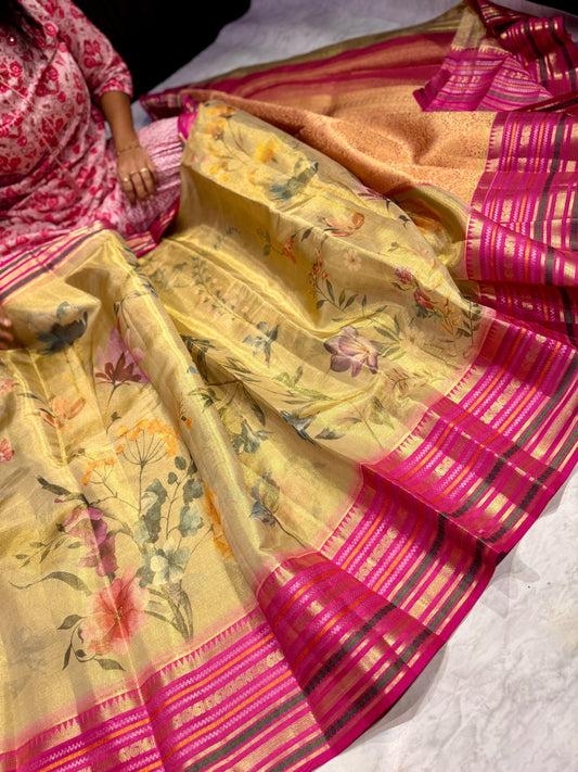 Tussar Dupion Silk Saree