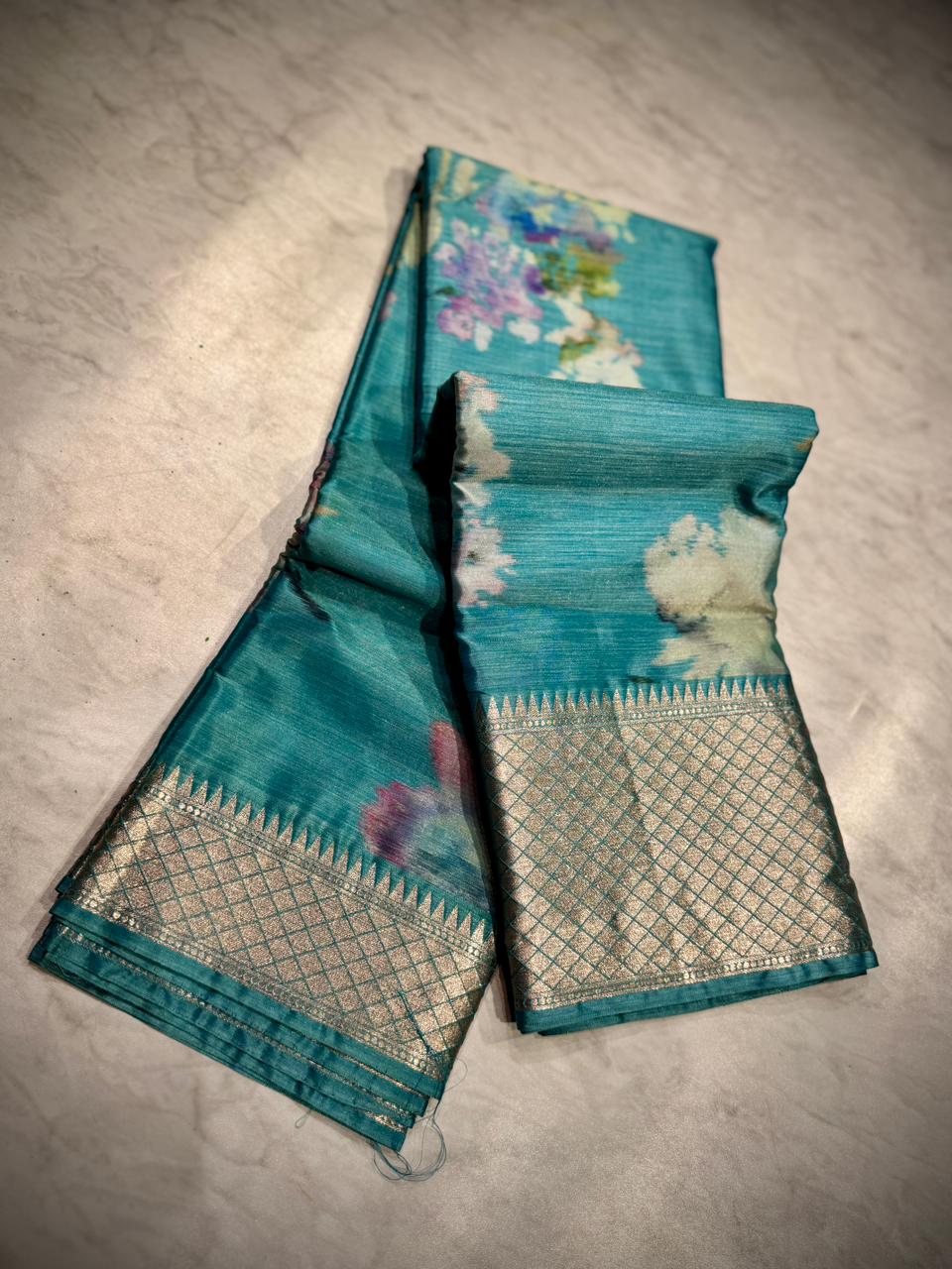 Tussar Dupion Silk Saree