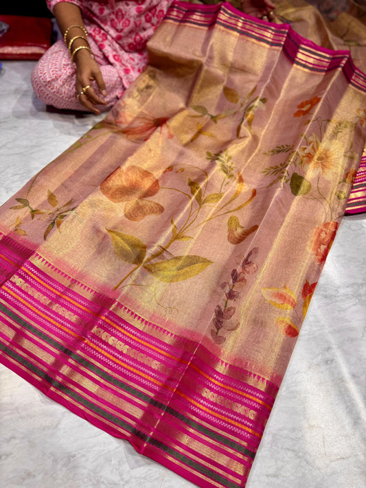 Tussar Dupion Silk Saree