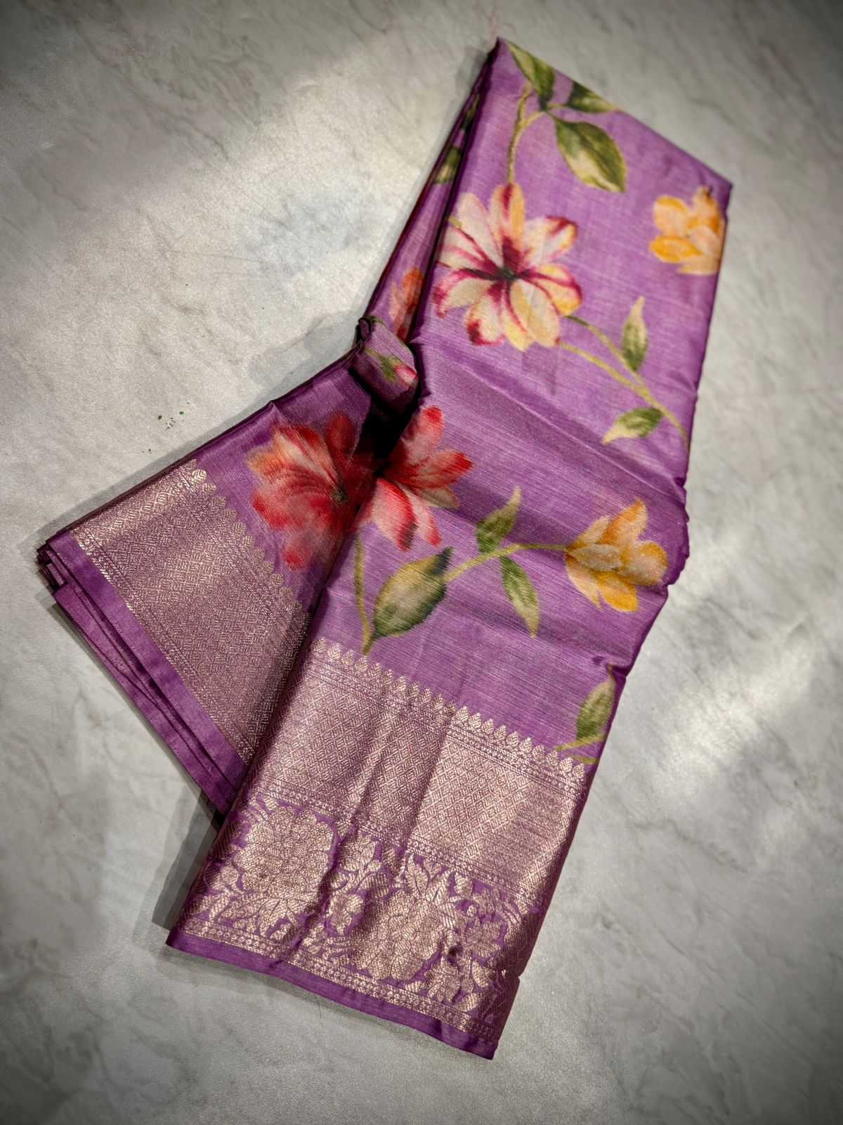 Tussar Dupion Silk Saree