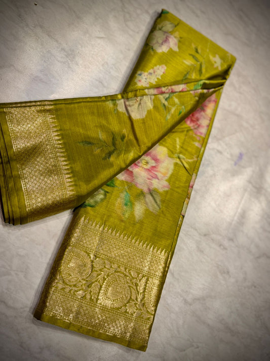 Tussar Dupion Silk Saree