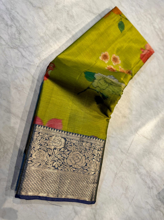 Tussar Dupion Silk Saree